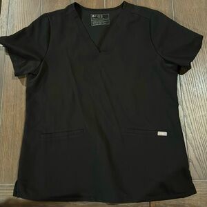 Set of Figs scrubs-color black size large